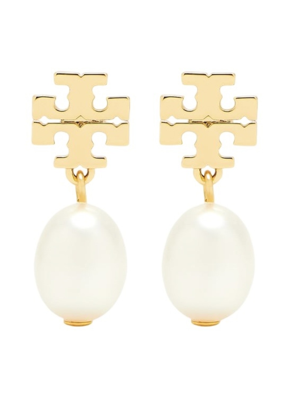 TORY BURCH • Kira Gold  Baroque Pearl Drop Earringsi